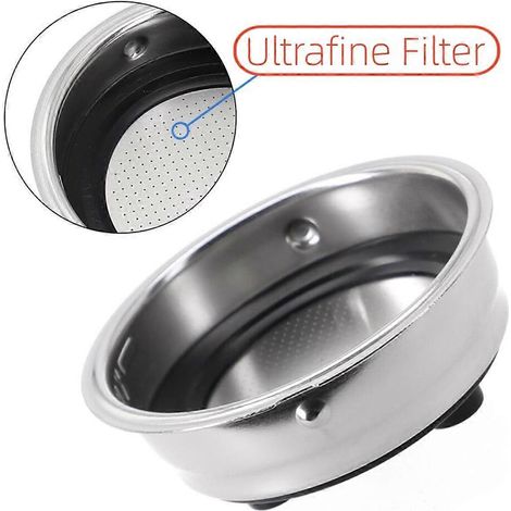 Kaffeefilterkorb aus Edelstahl, 51 mm, Kaffeesiebträger