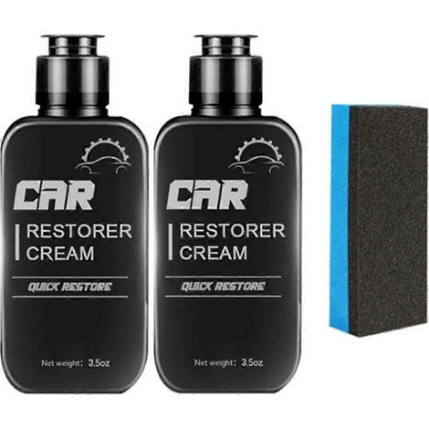 2 x 100 ml Agent de rénovation et d'entretien pour le revêtement intérieur en cuir et plastique de voiture (1/4)