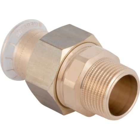Geberit Mapress Rame raccordo a vite di transizione con filettatura esterna, DN 12 / 20, dø 15 mm, 65541