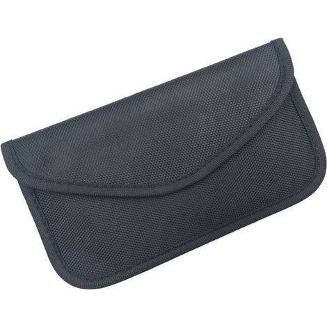 Caja faraday antirrobo para llaves de coche telefono bloqueo de ondas de radio jaula de faraday 20 cm x 11 cm negra