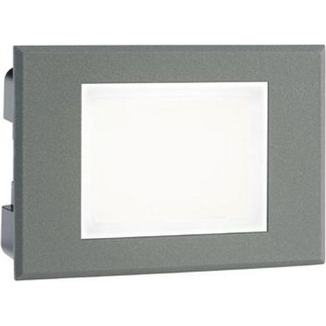 Segnapasso In Alluminio Grigio Led 3 W 300 Lm 3000K Spina (1/5)