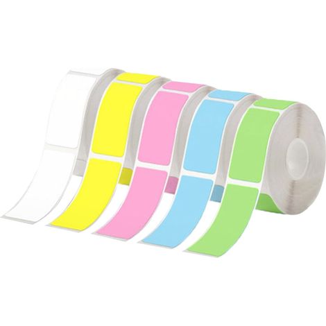 5 Rouleaux Papier Thermique, 12 x 40 mm, Papier Thermique Imperméable et Résistant à l'Huile, Paper d'étiquettes Thermal Autocollant, pour la Maison, le Bureau, l'école (1/5)