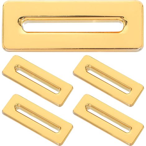 Cache Trop-Plein Lavabo Doré en Alliage de Zinc, Lot de 5 Pièces (1/5)