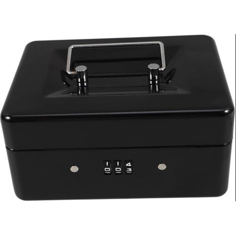 Boîte à Cadenas Petite avec Serrure à Code Coffre de Rangement Sécurisé pour Documents et Objets Boîte Portable Robuste pour Bureau et Usage Multiple