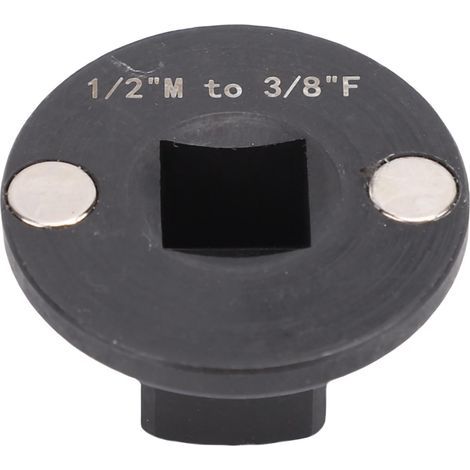 Oreilet Adaptateur Prise Impact Profil Bas, Adaptateur Cliquet pour les Espaces Restreints 1" à 3/4", 3/4 "à 1/2", 1/2 "à 3/8", 3/8 "à 1/4" pour les Outils Automobiles et Bricolage (1/2 "M-3/8" F) (1/5)