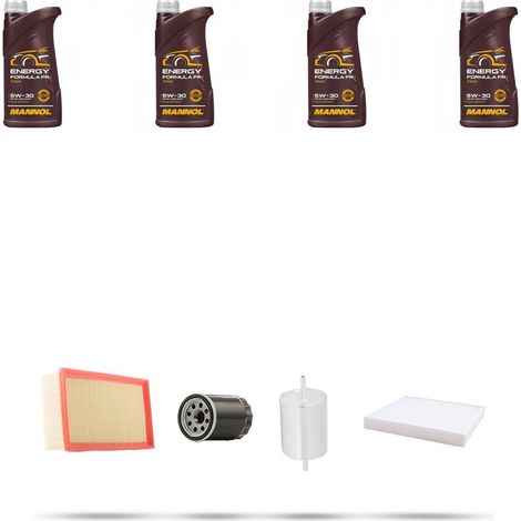 Kit tagliando 3 FILTRI e 4L OLIO compatibile con Ford Transit 2000 2.3 16v 107kw dal 2000 (1/5)
