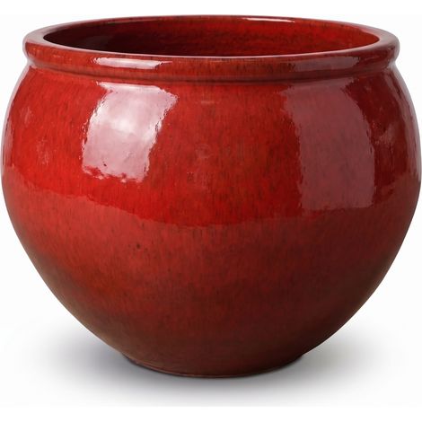 Macetero LUTECE 53x43cm rojo tropical