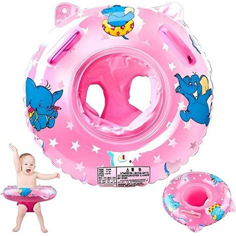 Flotteur de natation pour bébé, bouée de natation gonflable avec siège flottant pour enfants de 6 mois à 6 ans (bleu) (1/4)