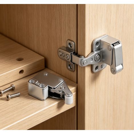 Verrou à nez d'éléphant poussoir pour porte d'armoir sans poignée butoir de porte magnétique pour armoire placard tiroir meuble (1/5)