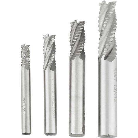 Stück 4-schneidige HSS-Schruppfräser CNC-Fräser M6 /M8 /M10 /M12