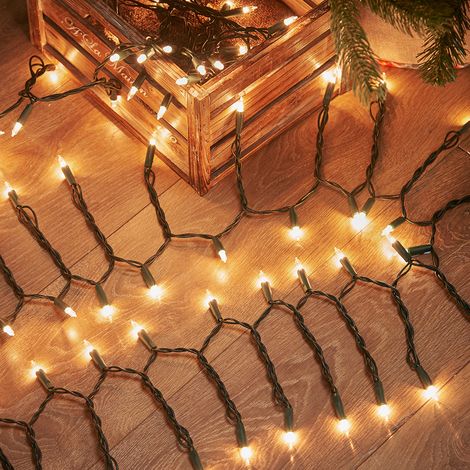 11.9m Indoor Classic Mini LED Christmas Tree Fairy Lights Warm White (1/5)