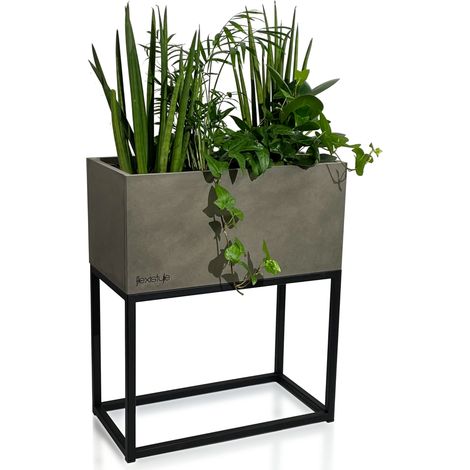 LOFT FIORINO Blumenständer grau 42x22x50 cm (1/5)