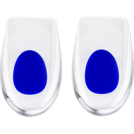 Semelle intérieure en gel silicone, rehausse de taille, soutien de la voûte plantaire, coussinet de talon bleu (1/4)