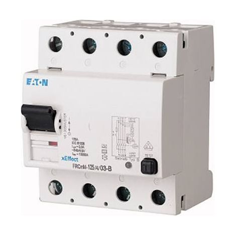 Interrupteur différentiel FRCmM 100mA 4P Type B 125A 000171185 EATON FRCMM 125/4/01 B (1/2)
