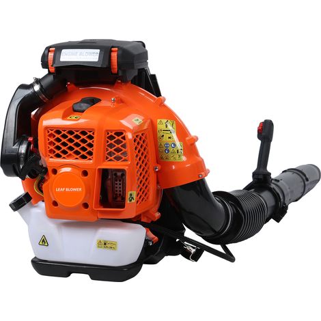 Souffleur de feuilles à dos - 900CFM - Moteur 3.5kW/80cc, ergonomique, faible bruit, réservoir 2.3L, tuyau long (1/5)