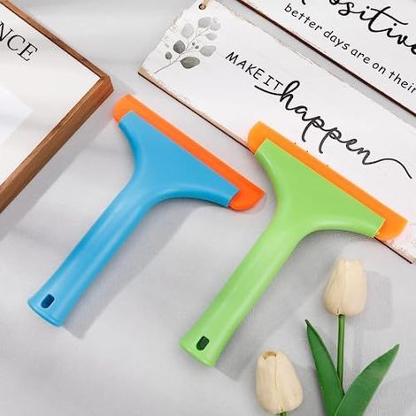 Lame de grattoir en silicone 15 x 19 cm pour vitres de voiture, petites vitres de portes et portes vitrées de douche.