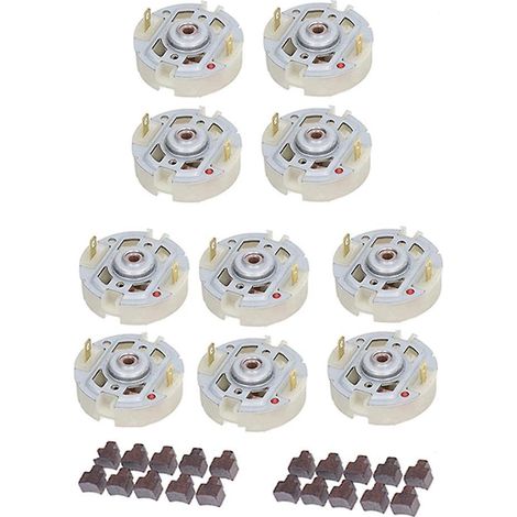 Lot de 10 balais de charbon RS550 pour moteur électrique avec support, pour perceuse-visseuse électrique. (1/5)