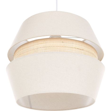 Retro Vintage Art Deco con frange per la lampada a sospensione Illuminazione con frange Campana Tessuto di carta di vimini Blu Milagro (1/5)