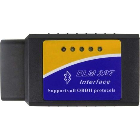 Scanner OBDII - ELM327 - Bluetooth - Universel - Noir - Diagnostic moteur (1/4)
