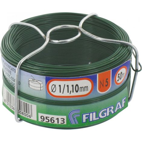 Bobina di plastica 1,1mm Verde - 50m