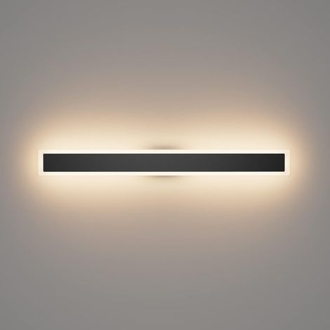 Applique Murale Longue Extérieure LED Villa 80CM IP54 Étanche Noir - Blanc Chaud 3000K - Jardin, Porche (1/5)