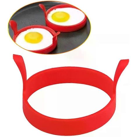 Moule à œufs carré en acier inoxydable, cercle à œufs antiadhésif, moule à crêpes carré, moule à gaufres, ustensile pour faire frire les œufs, ustensile de cuisine en acier inoxydable (1/5)