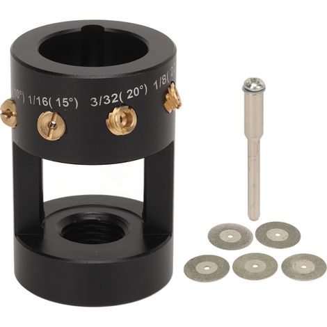 Ortviai Aiguisoir pour Électrodes en Tungstène – Tête Décalée Multiangle pour Meuleuse Rotative, Alu, Filetage 3/4″-12 (1/5)