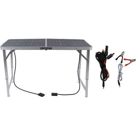Tablette Solaire 300W Aluminium Alliage IP68 Étanche Pliable Multi-Prises Panneau Solaire pour Camping Voyage (1/5)