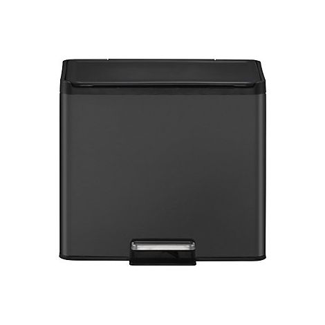 Cubo de basura con pedal Recycler  acero  30 l  colector doble