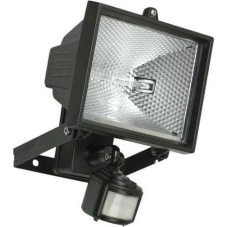 Projecteur halogène de jardin 400 W avec détecteur de mouvement PIR pour extérieur (1/2)