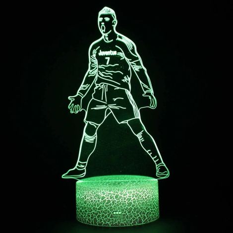 Lampe LED décorative, en forme de ballon de football, 16 couleurs, télécommande, effet visuel 3D, pour la maison, les cafés, les bars et les environnements intérieurs.-AquaForge (1/5)