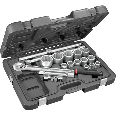 FACOM Steckschlüssel 3/4 12-Kant Set, 18-tlg. (1/2)