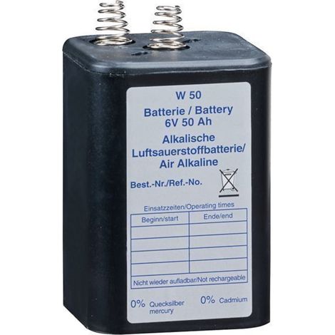 Wemas Blockbatterie 6V/50 Ah Kompakt 50 f. TL Baustellenleuchten/Bakenleuchten (1/2)