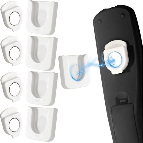 Porte Télécommande Magnétique Support Mural Magnétique pour Télécommande Blanc pour Maison Bureau École 4 Pièces (1/5)