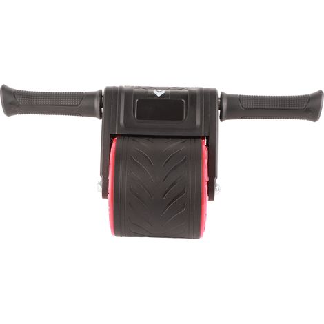 Roue abdominale double ronde, appareil de musculation abdominale à double roue, équipement de fitness pour la maison, renforcement des muscles abdominaux, rouge brique (1/5)