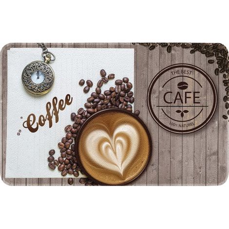 Tappeto Decorativo da Cucina Coffee 50x80 cm - Idmat