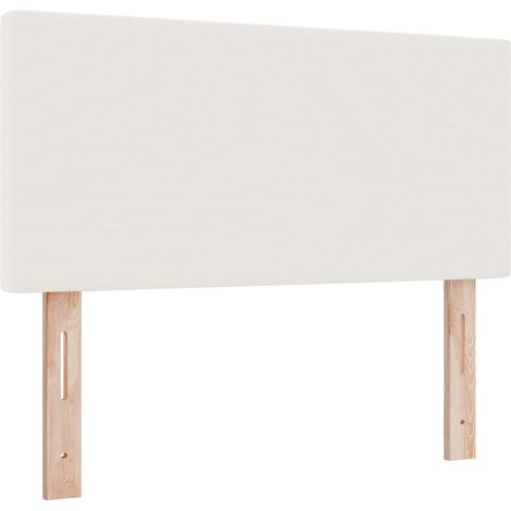 Tête de lit Crème 100 cm Tissu en velours côtelé (1/5)