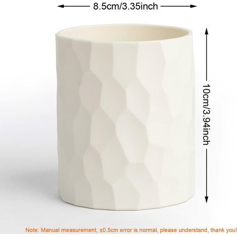 Porte-stylo de bureau, étui à stylos, boîte à stylos, porte-stylo en silicone étanche pour bureau, porte-pinceaux de maquillage, étui à stylos (blanc cassé) (1/5)