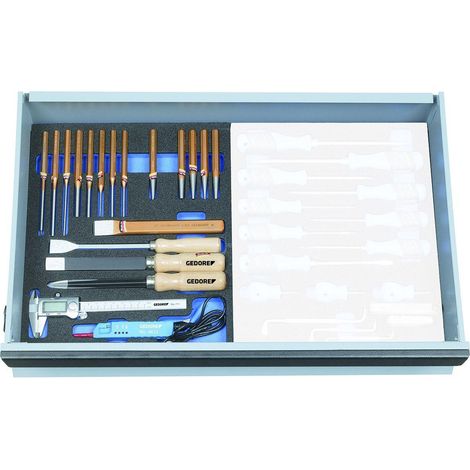 GEDORE 2005 CT2-119 Werkzeugsortiment in Check-Tool-Modul, 21-teilig (1/4)