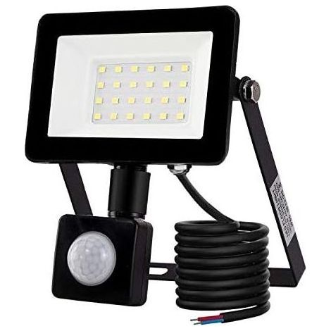 TAISHENGDA-20W LED-Außenstrahler mit Bewegungsmelder, 6500K LED-Außenstrahler, IP66 mit Bewegungsmelder-Sicherheitsleuchte (1/5)