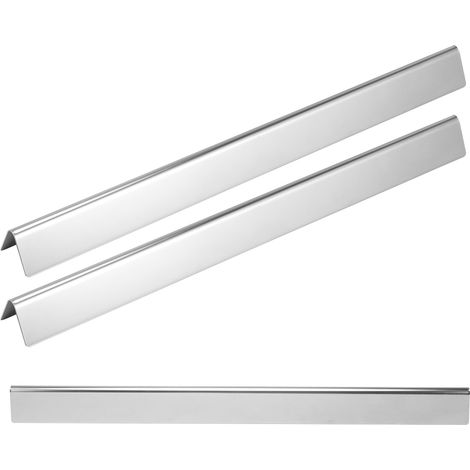 Lot de 3 plaques de protection thermique en acier inoxydable pour barbecue à gaz, compatibles avec les modèles Weber/Spirit. (1/5)