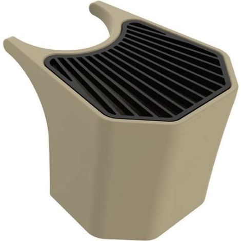 Sined Secchiello Tritone Seau Pour Fontaine a Boire En Polyethylene Design Italien Gris Pigeon