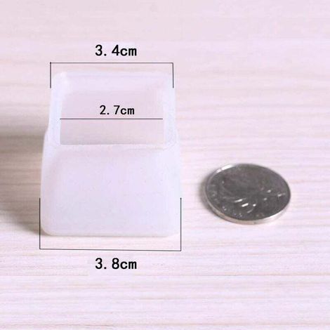 Coprifini in silicone per mobili - Lot di 6 pezzi quadrati - Protezione per piedi di sedie e tavoli - Adatti a diversi modelli (1/3)