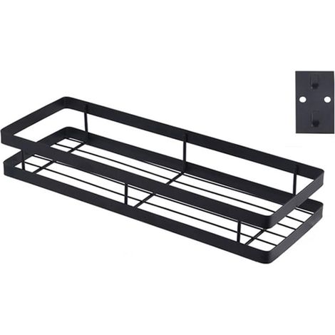 Étagère à épices murale, rangement pour épices - fixation murale sans perçage, étagère à épices multifonctionnelle, 1 pièce, 40 cm. (1/5)