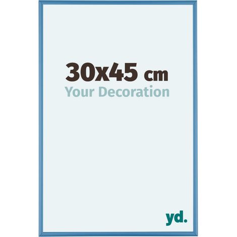 yd. - Cadre photo 30x45 - Bleu Acier - Aluminium - Kent