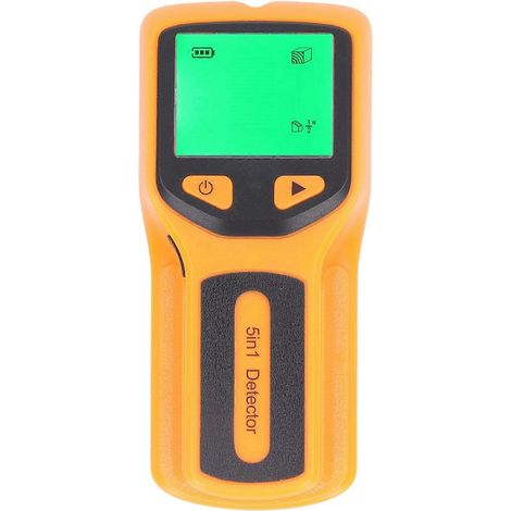 Balkensucher-Wandscanner-Sensor 5-in-1-Detektor mit LCD-Anzeige und akustischem Alarm für Holz, Wechselstromleitungen und Metall