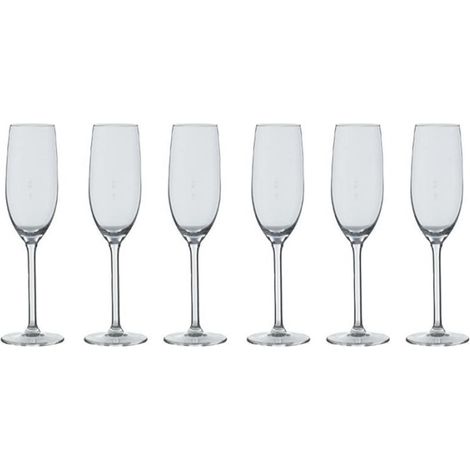 Lot de 6 Flûtes à Champagne "Orpea" 16cl Transparent