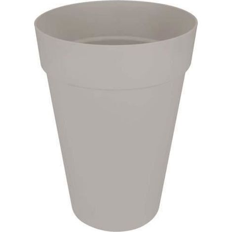 ELHO Pot de fleurs rond Loft Urban Haut 42 - Gris - Ø 42 x H 56 cm - Extérieur