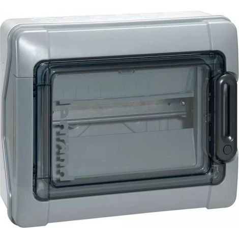 Legrand 001921 - Plexo Waterproof electrical panel 12 Modules with perf. direct - IP65 - IK09 - gray
