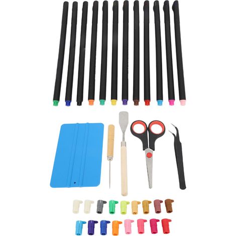 Vinyl-Schneidewerkzeug, Linienmarkierer und Stifthalter, Bastelset zum Entgittern für DIY-Scrapbooking- und Handarbeitsprojekte (1/5)